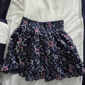 Vineyard Vines Like New Ruffled Tiered Floral Skirt Deep Bay Sz Small